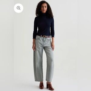 AG Hattie High-Rise Barrel Jeans in Al Fresco Size 26